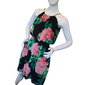 SWEET STORM Floral Halter Dress sz M